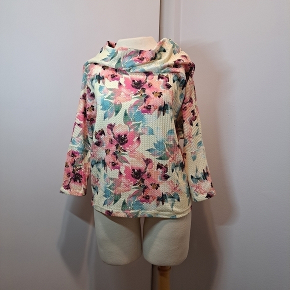 Umgee waffle knit blouse size small - Picture 1 of 10